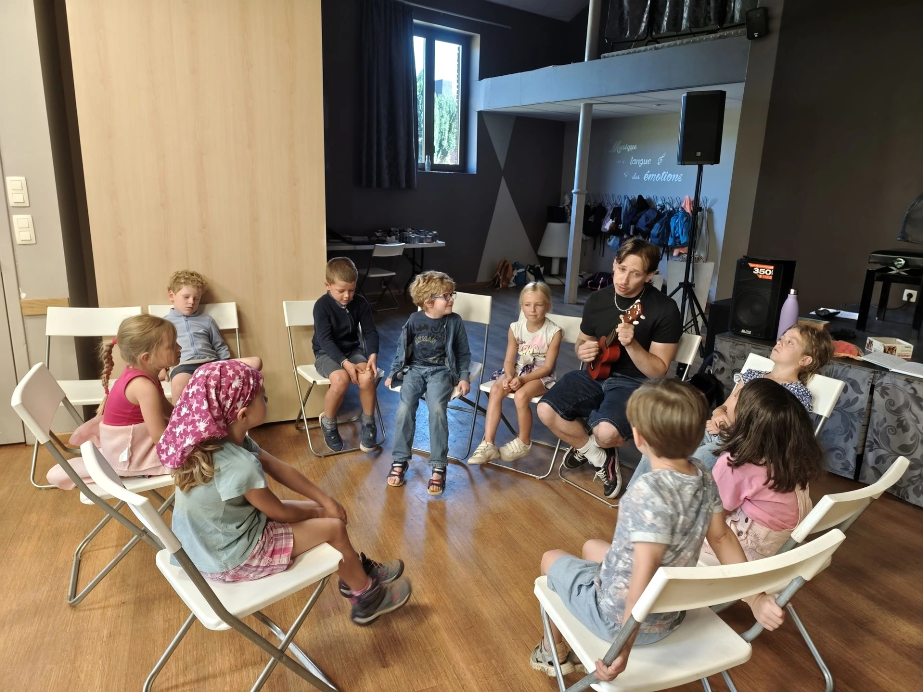 Stage de musique avec des enfants